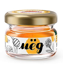 Мёд цветочный натуральный, банка 30 гр